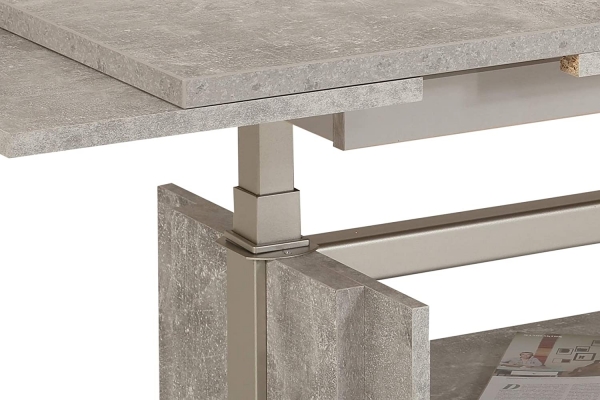 Couchtisch Jerome Beton | Lift | ausziehbar + höhenverstellbar